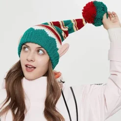 Julehat Elegant Strikket Varmende Sjov Hue