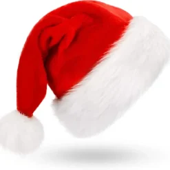 Julehat, Julemandshat, Julehat Kompatibel Med Voksne, Unisex Fløjlskompatibel