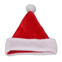 Julehat Tykt Foret Kort Plys Håndvaskbar Rød Hvid Attraktiv Dekorativ Julehat