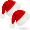 Julehat, Unisex egnet voksen plys julehat (2 stk)