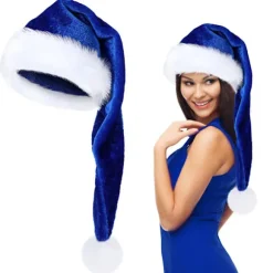 Julehat, Unisex Plys Julehat (blå)