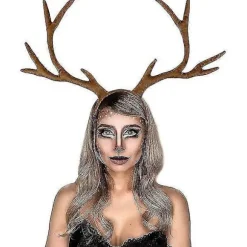 Julehjorte Gevir Hårbøjle Justerbar Rensdyr Gevir Elg Cosplay (D)
