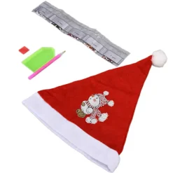 Julehue Snemand Rhinestone Maleri Mønster DIY Manuel Dekorativt Håndværkssæt