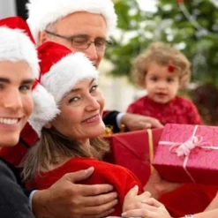 Julehuer Jul Nissehue Unisex Rød Fortykket Fløjl Nissehue-jul Klassisk Hue Julehue Nisse Rensdyr Snemand Hue Nytår Festlig Højtid