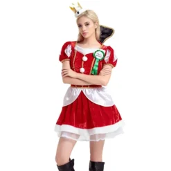 Julekostume, voksen cosplay, julekjole, rensdyrkjole, alle størrelser tilgængelige