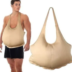 Julemand Falsk Mave Unisex Mavefyld Santa Stor Mave