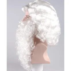 Julemands paryk og skæg til voksne, en one-size kostume til juleferien