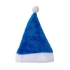 Julemandshat Blå Kort Plys Hue Ornament Festartikler til Voksne Mand Kvinde Kostume Cosplay Rekvisitter