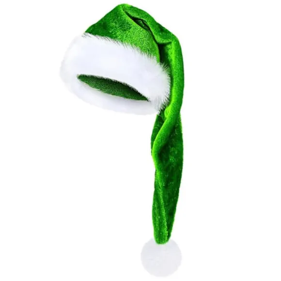 Julemandshat Lang Xmas Fløjl Julemandshat Vinter Varmt Kostume Julefestartikler til Cosplay Fester Sceneoptræden