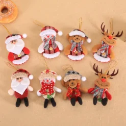 Julemandshat med klokker, dobbeltlags komposit i gylden velour + plys julemandshat