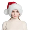 Julemandshat Rød Tyk Stor Fluffy Hatte til Voksne Mænd Kvinder Varm Skihat Julefrokost Julemand Cosplay Feriehatte YEMAA