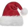 Julemandshat til voksne, stor julemandshat til kvinder og mænd, komfortabel julehat