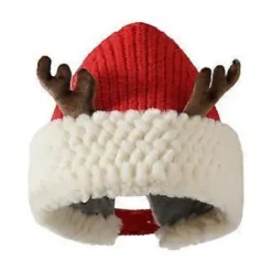 Julemandshat Tyk Plys og Hvid Pelset Skygge til Julefester Udklædning Cosplay Flerfarvet Rød Red