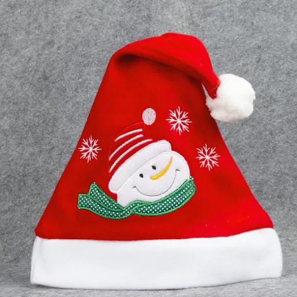 Julemandshue, 3 stk Julehatte i Plys, Voksen Traditionel, ZQKLA
