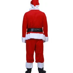 Julemandskostume 7 dele - komplet julekostume til voksne Cosplay Julemandskostume plus julemand plus santa xl puls (180-195cm)