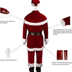 Julemandskostume til mænd julefrokost cosplay til voksne KLB