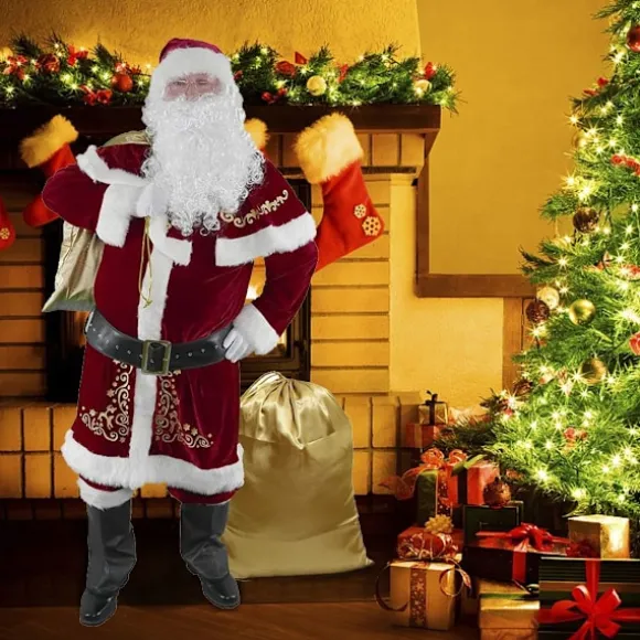 Julemandskostume til mænd julefrokost cosplay til voksne KLB