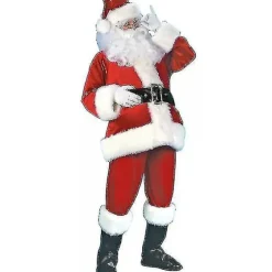 Julemandskostume til mænd Voksen Julemandskostume Julemandsdragt 9 stk. 9pcs 3XL