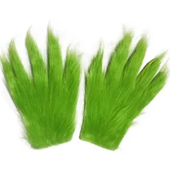 Julemaske og handsker, kostume rekvisitter, latex fuld hovedmaske