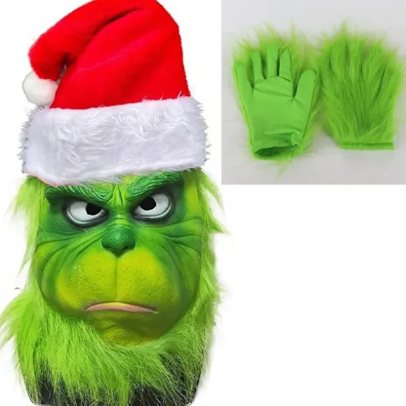 Julemaske og Handsker Kostume Geek Stole Halloween Cosplay