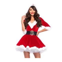 Julemor Fancy Dress Dame Jule V-hals Kjole Voksen P