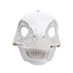 Jurassic World Velociraptor Blå Dinosaur Dino Flytbar Maske Camp Krita Latex Ny Hvid