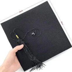 Justerbar Bachelor Graduation Hat Unisex Graduate Cap til Graduate Bachelor Graduation University High School Carnava