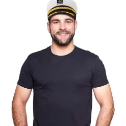 Justerbar sømandshat til voksne, kaptajnhat, cosplay, sømandsskib, bådkaptajnhat til sømand, flåde, marineadmiral