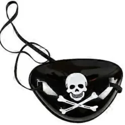 Kaptajnhat til rolleleg, maskeradekostume, pirathat, sceneoptrædener, trekantshat, voksen cosplay-tilbehør (piratklap for øjet)