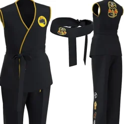 Karate Kid Cobra Kai Kostume Børn Pige Mænd Kimono Tory Nichols Daniel Larusso Cosplay Uniform Hovedbånd Halloween Fest Tøj-WELLNGS 150