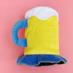 Karneval Ølglas Form Hat Dekoration Dekorativ Hue Plys Ølkrus Hat Hoved Dekorativt Tilbehør Til Fest Scene