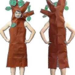 Karneval Påske Kostume Træ Cosplay Voksen Børn Kjole Julegave Julepynt 150-160cm