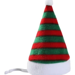 Kat Hund Kæledyr Hat Cosplay Kostumer Tilbehør - Kæledyr Julemandshat Jul Katte Hunde VinterCJY rød grøn red green -