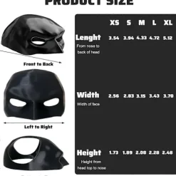 Katteflagermusmaske, Katteflagermus Cosplay Hat, Flagermusmaske til Kat, Flagermuskat Avenger Maske, Batcat Halloween Kostumer, Passer til de fleste katte M | Fyndiq