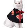 Kattekappe Anime Ninja Kostume, Halloween Kæledyrs Kostume, Kæledyrs Kappe Cosplay Fest, Mellem Størrelse