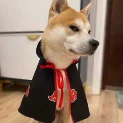 Kattekappe Anime Ninja Kostume, Halloween Kæledyrs Kostume, Kæledyrs Kappe Cosplay Fest, Mellem Størrelse