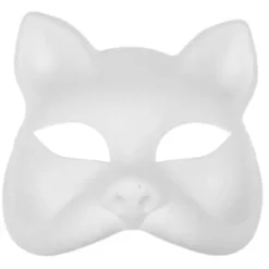 Kattemaske, plast, hvid[f2]