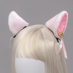 Katteører Pandebånd Cosplay Piger Plys Pelset Katteører Cosplay Kostumefest Hårbånd til Kvinder Piger Børn - Perfekt farve 1 farve 1 color 1