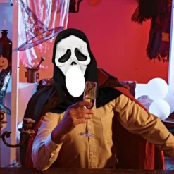 keland Scary Ghostface Mask Scream Mask Creepy Halloween Cosplay Prop