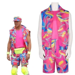 Ken Cosplay Kostume Sport 6-delt sæt til mænd -a XL