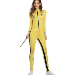 Kill Bill, Bruden fra Kill Bill, Gul Jumpsuit Cosplay Kostume Gul jumpsuit-FA- Gul jumpsuit XL Gul jumpsuit Yellow jumpsuit XL