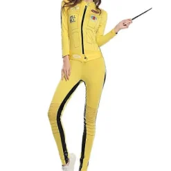 Kill Bill, Bruden fra Kill Bill, Gul Jumpsuit Cosplay Kostume Gul jumpsuit-FA- Gul jumpsuit XL Gul jumpsuit Yellow jumpsuit XL