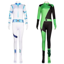 Kim Possible Anime Cosplay Jumpsuit Halloween green 110cm