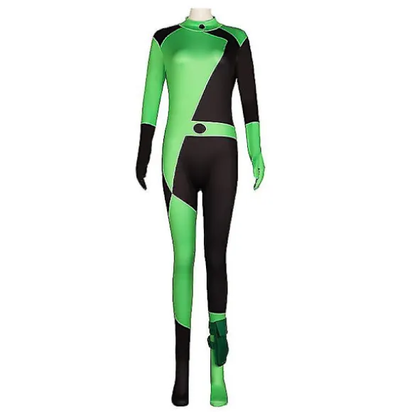 Kim Possible Anime Cosplay Jumpsuit Halloween green 110cm