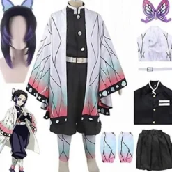Kimetsu Dejlig Demon Slayer Cosplay Kostume Paryk S