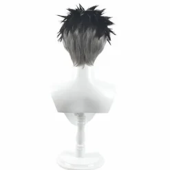 Kimetsu No Yaiba Pillar Stone Gyomei Himejima Cosplay Paryk Syntetiske Parykker + Paryk Hætte