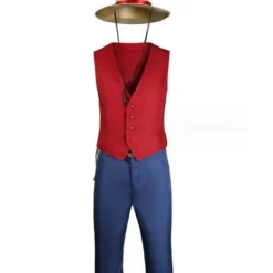 King of Thieves Luffy Cos kostume XL Cherry