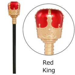 King Queen Scepter Prinsesse Prins Stok RØD KING KING Rød King-King_YF Red King-King