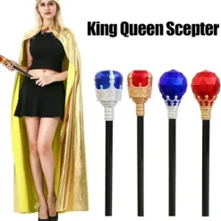 King Queen Scepter Prinsesse Prins Stok RØD KING KING Rød King-King_YF Red King-King
