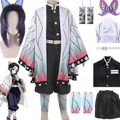 [KK] Demon Slayer Kochou Shinobu Cosplay Kostume Paryk